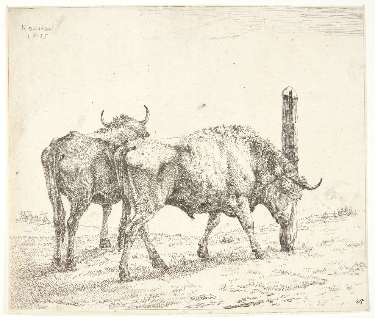 Los dos bueyes de Karel Du Jardin