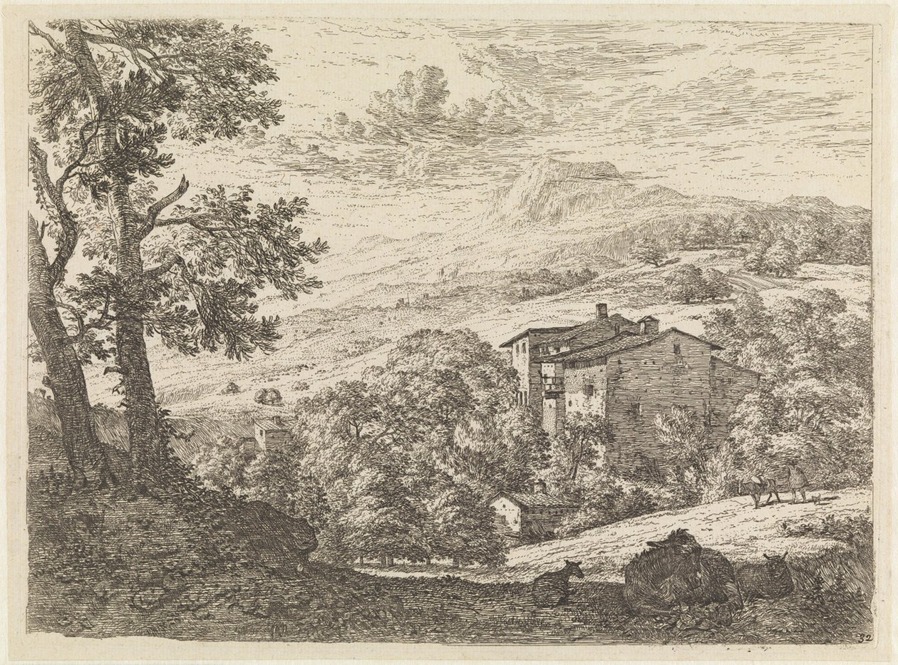 El asno entre las dos ovejas de Karel Dujardin
