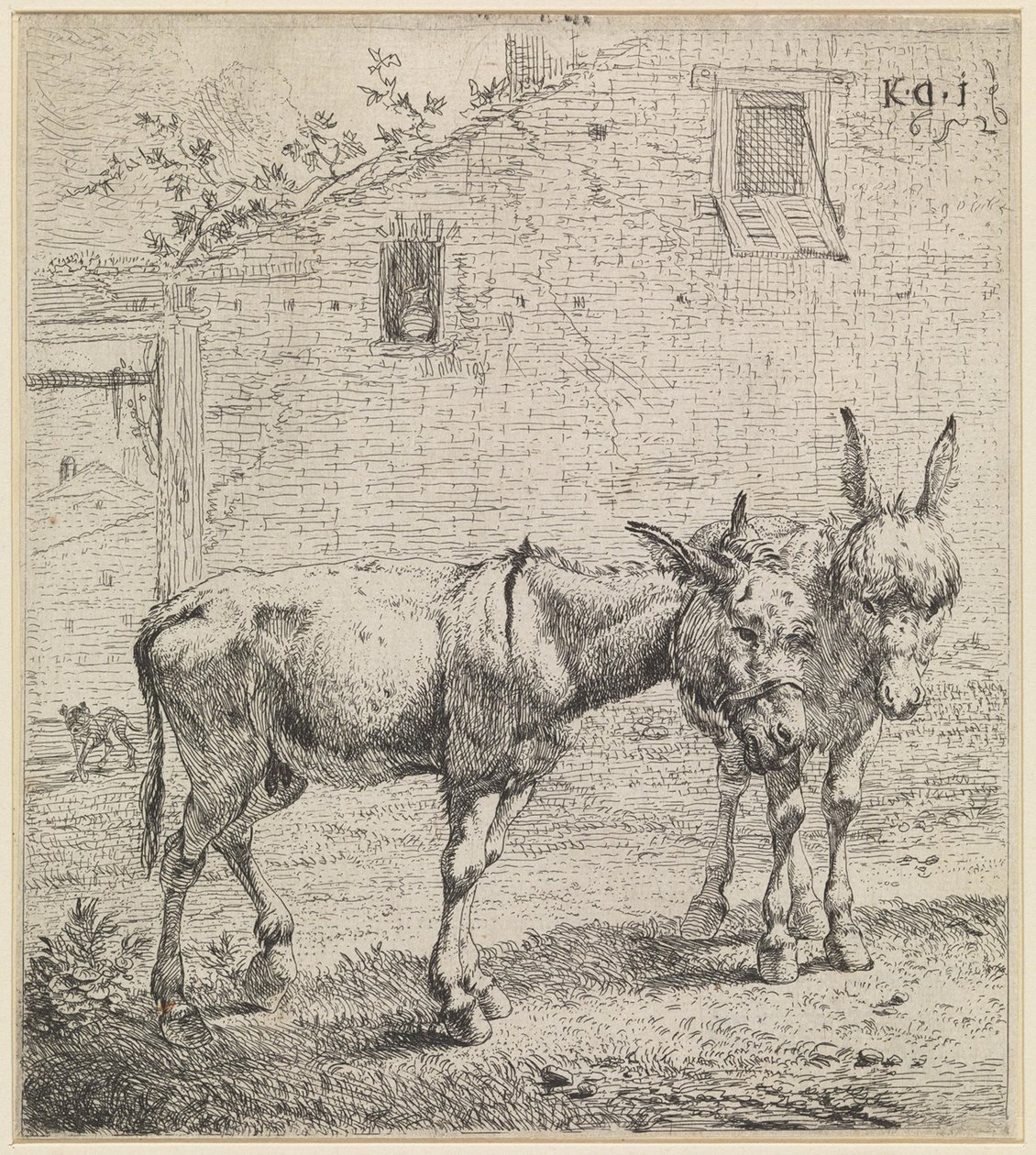Los dos asnos de Karel Dujardin
