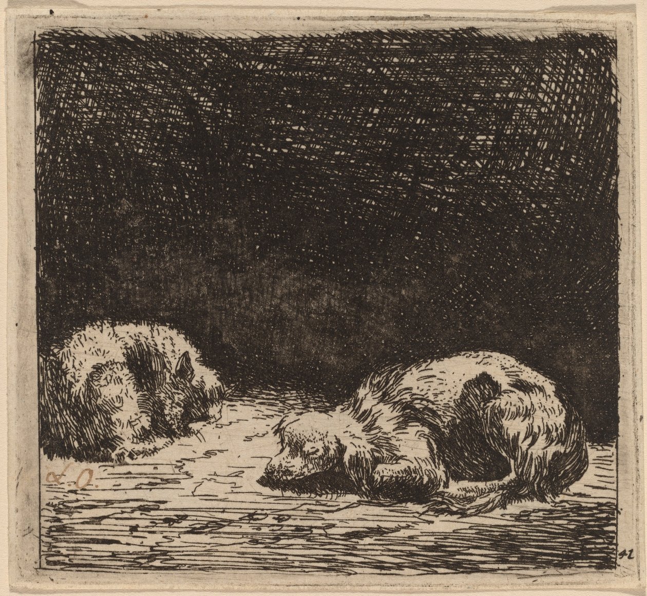 Perro y Gato de Karel Dujardin