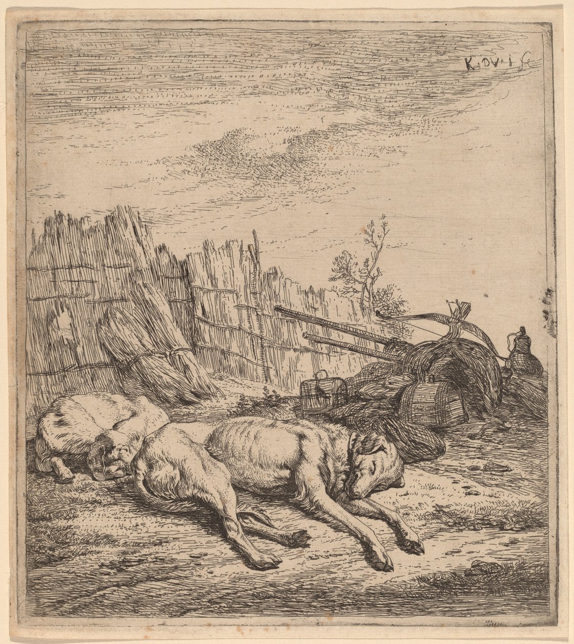 Perros de caza de Karel Dujardin