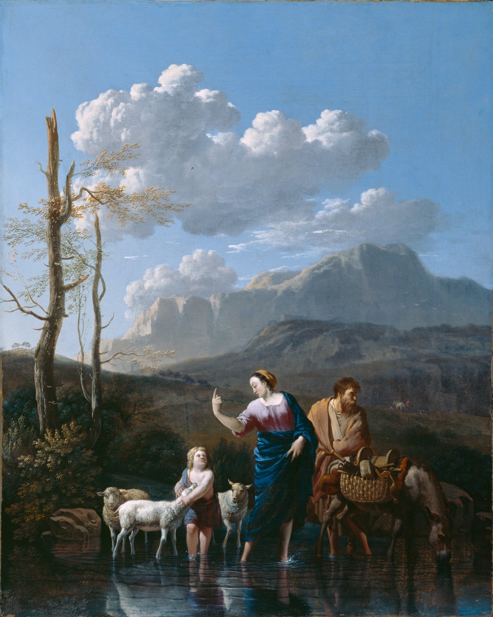Regreso de la Sagrada Familia de Egipto de Karel Dujardin