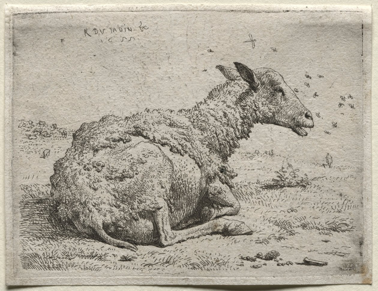 Las ovejas y las moscas de Karel Dujardin