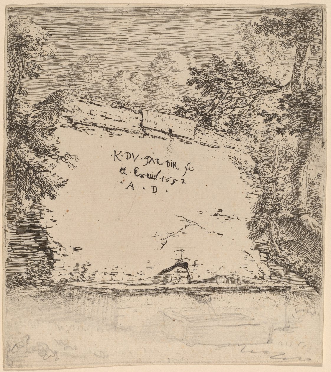 Página de título con fuente de Karel Dujardin