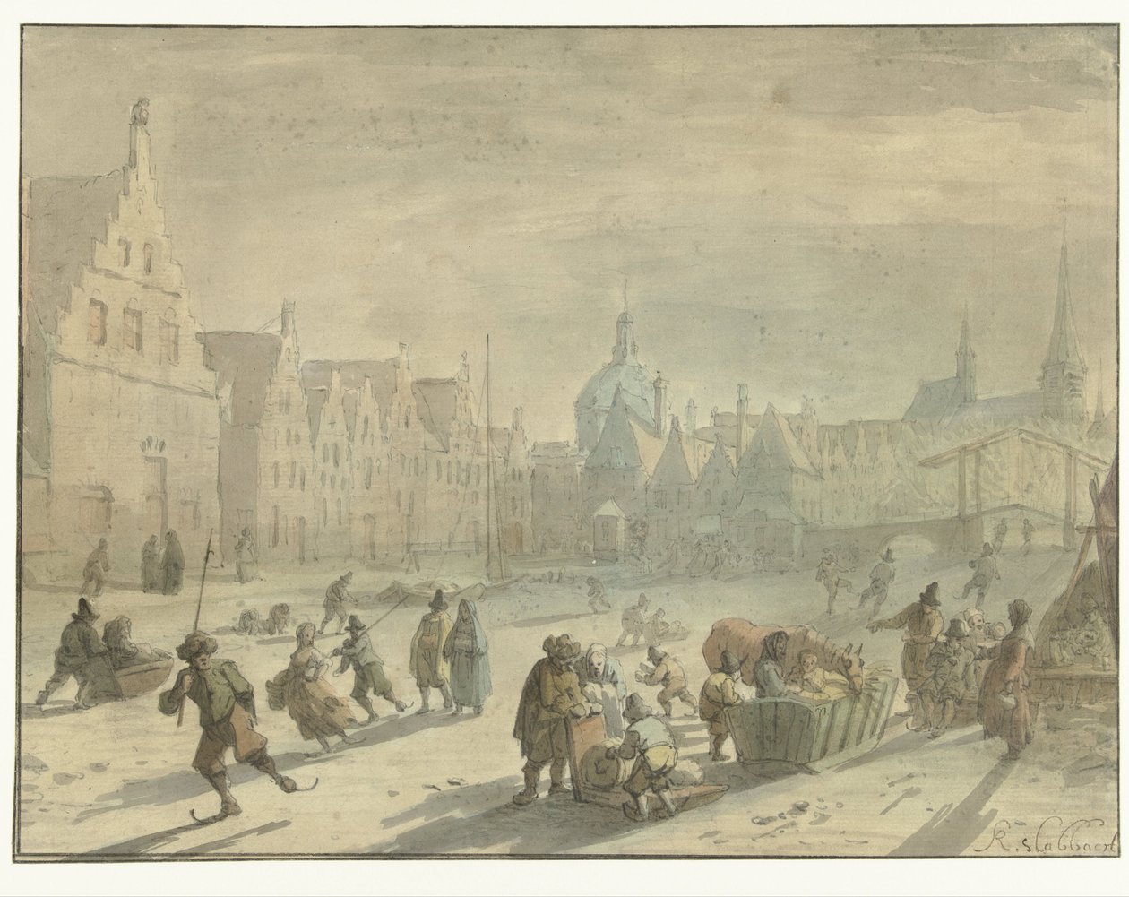 Galgewater en Leiden con entretenimiento de helados de Karel Slabbaert