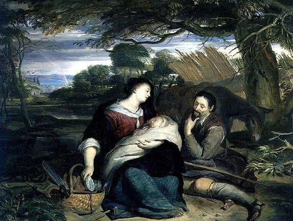El descanso en la huida a Egipto de Karel de Moor
