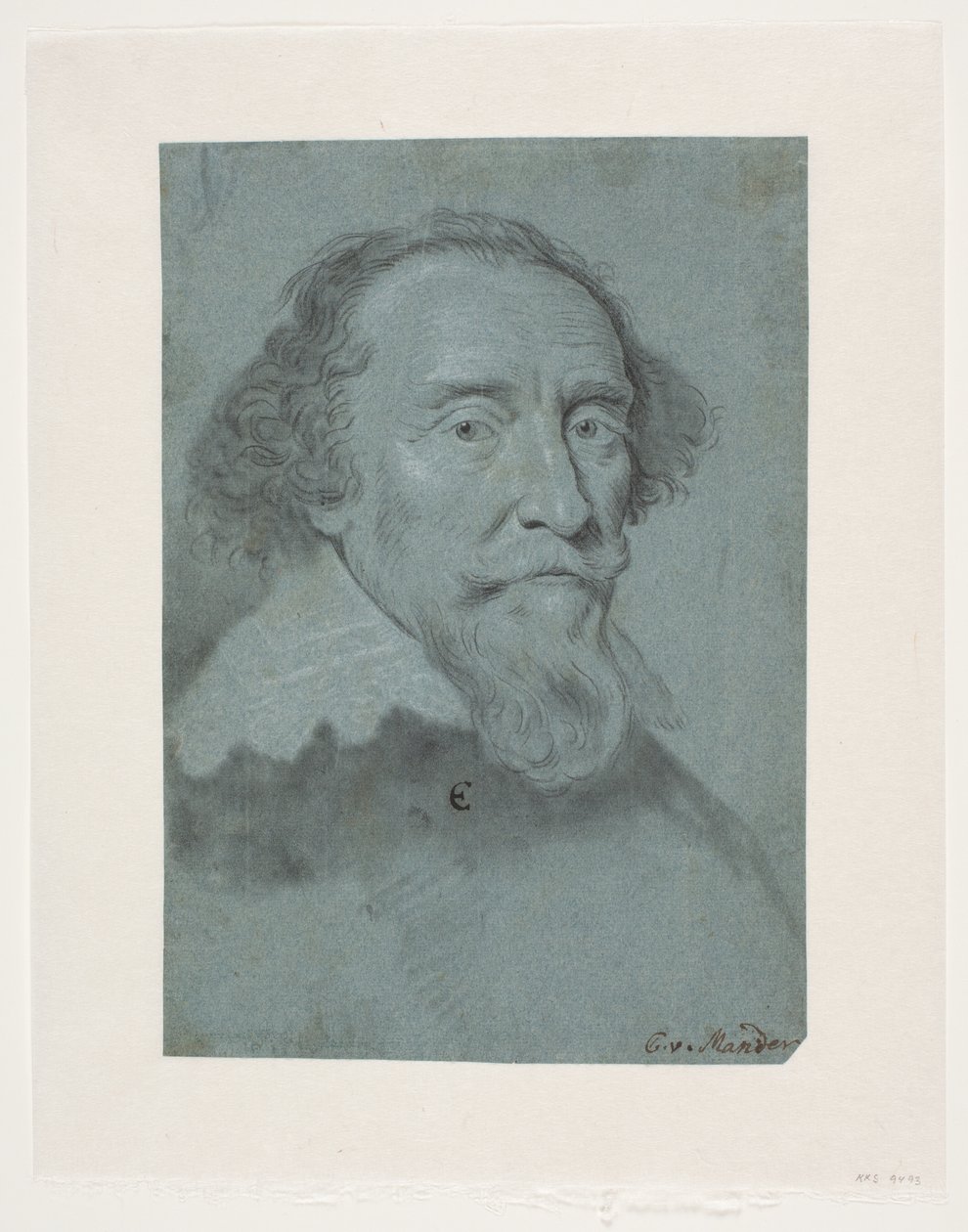 Retrato de hombre. Henrik, conde de Bergh. de Karel van III Mander