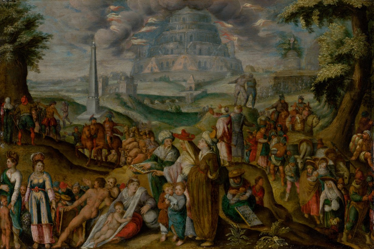 La confusión de las lenguas de Karel van Mander the Elder