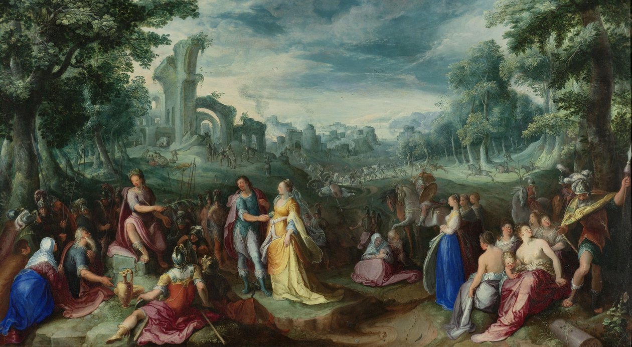La Continencia de Escipión Africano, 1600 de Karel van Mander the Elder