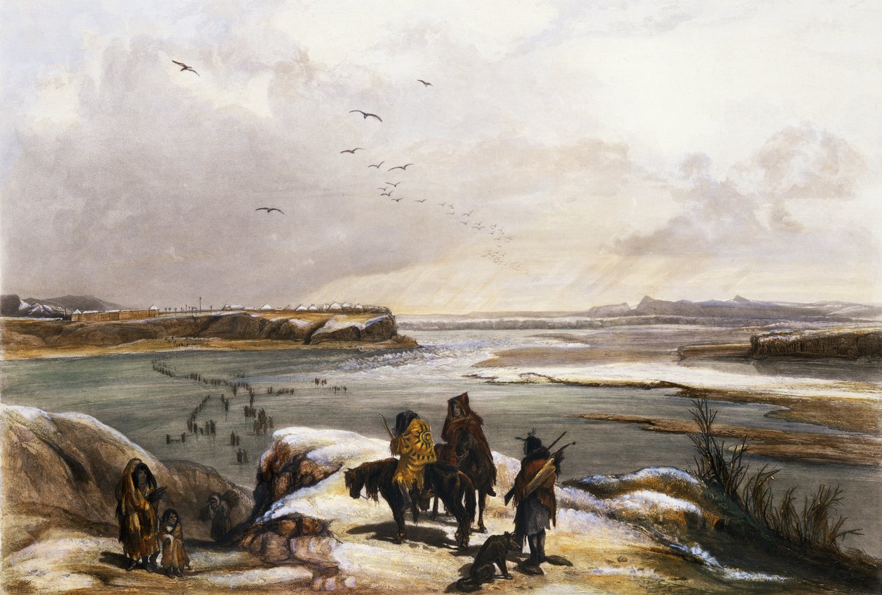 Fuerte Clark en el Missouri, febrero de 1834, lámina 15 del Volumen 2 de 