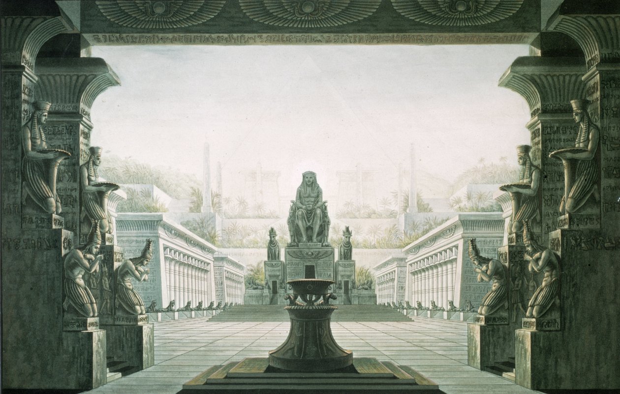 Diseño de escenario para la última escena de 