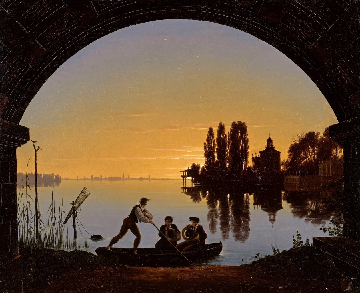 Ribera del Spree en Stralau de Karl Friedrich Schinkel