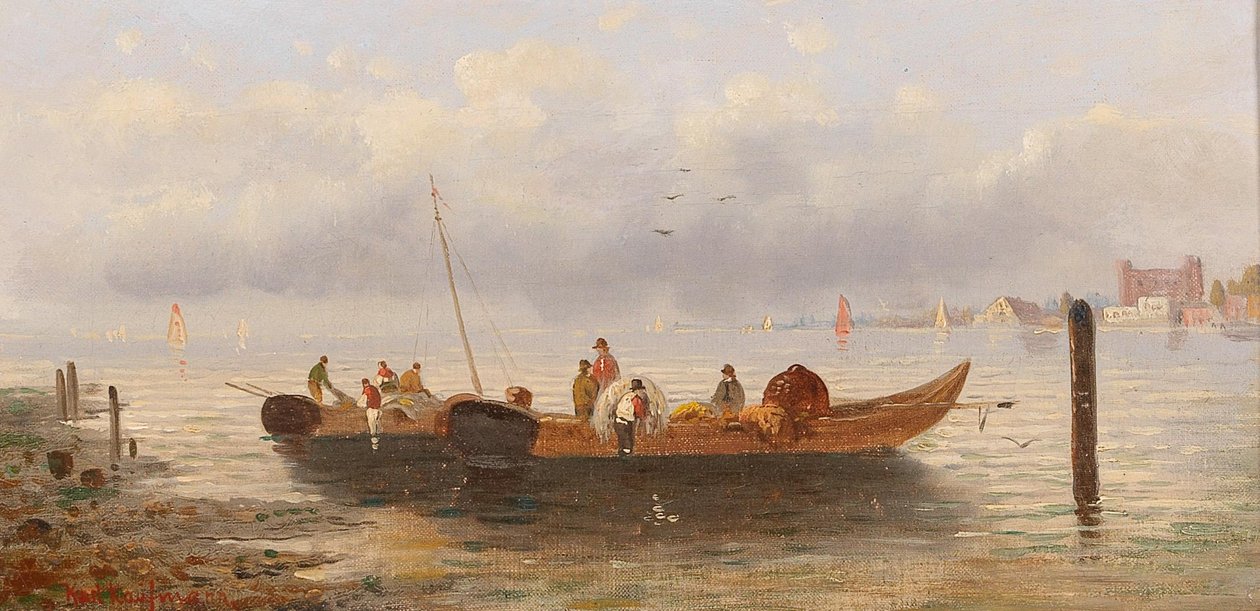 Pescadores en la costa de Karl Kaufmann