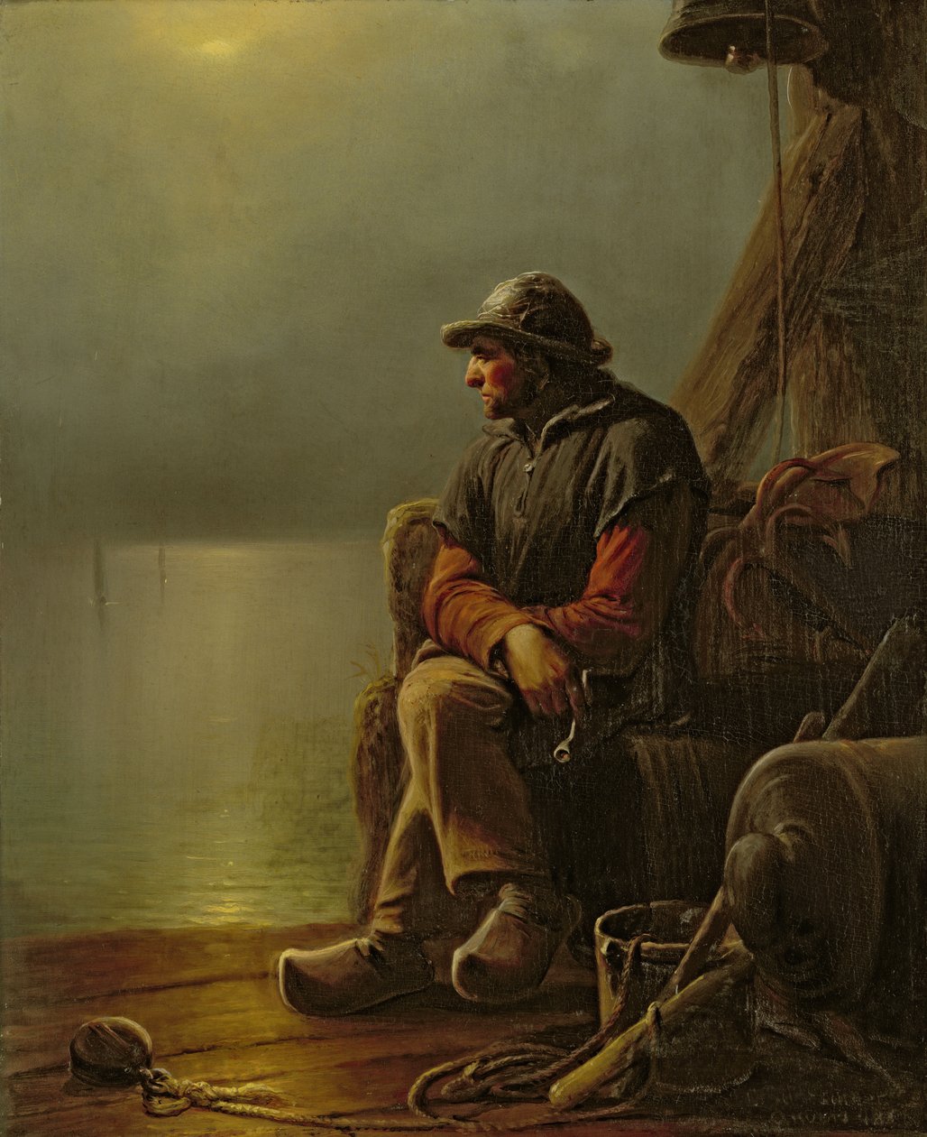 El piloto vigila, 1851 de Karl Schlesinger