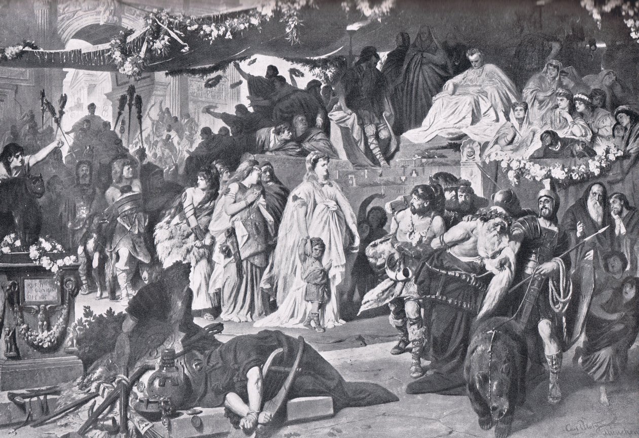 Thusnelda en el triunfo de Germánico de Karl Theodor von Piloty