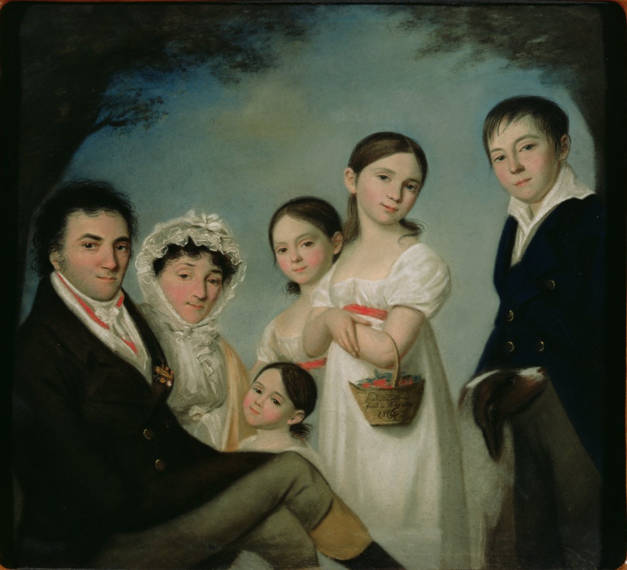 La familia Boratynsky, 1816 de Karl Wilhelm Bardou