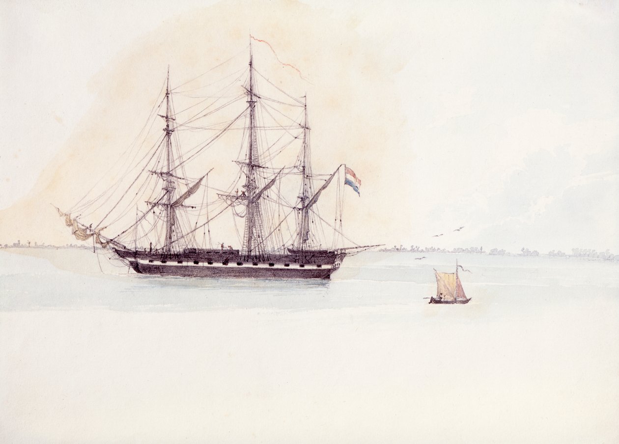 Fragata holandesa Adriana de Karl Bodmer