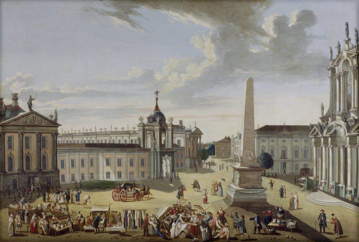 Alter Markt Potsdam - Vista a la Schlossstraße de Karl Christian Wilhelm Baron