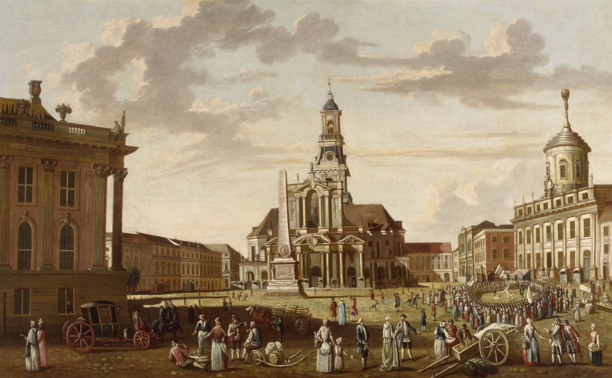 Antiguo mercado de Potsdam e iglesia de San Nicolás de Karl Christian Wilhelm Baron