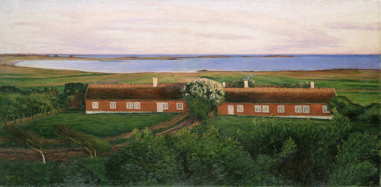 Las casas de campo vecinas, 1894 de Karl Fredrick Nordstrom