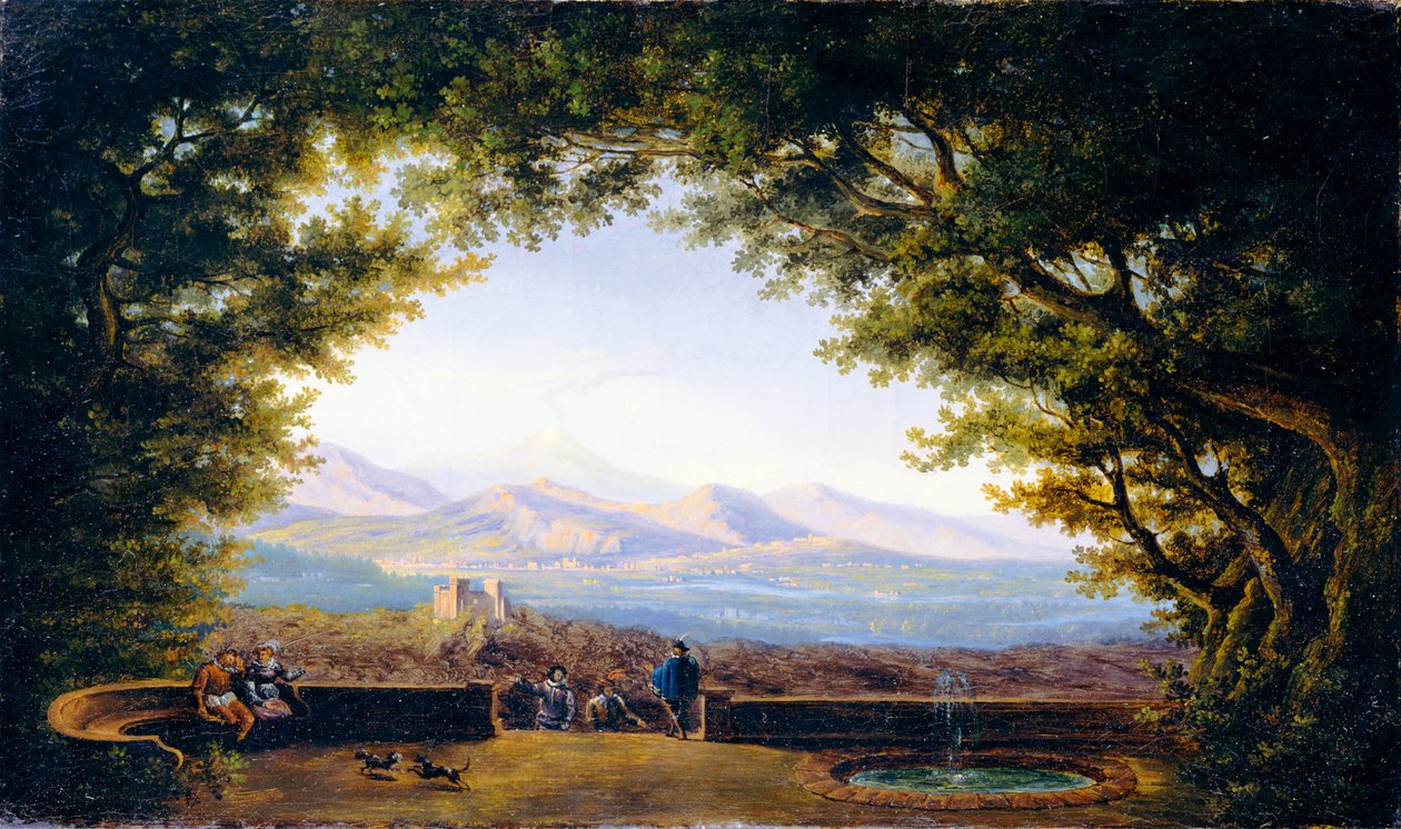 Altan con amplias vistas (copia según Karl Friedrich Schinkel) de Karl Friedrich Schinkel