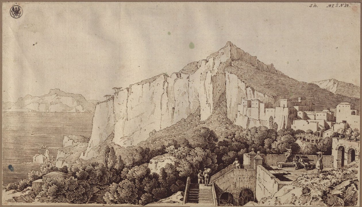 Vista de Capri de Karl Friedrich Schinkel