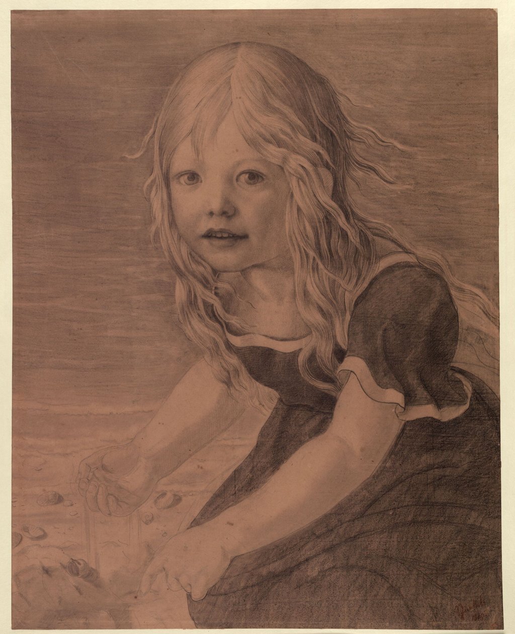 Retrato de la hija Marie de Karl Friedrich Schinkel