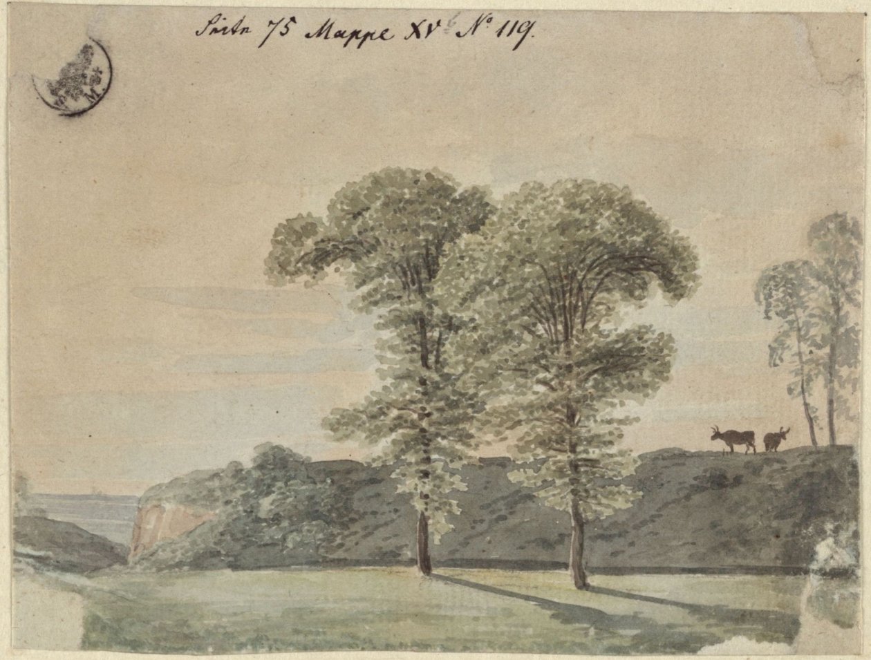 Estudio de un árbol de Karl Friedrich Schinkel