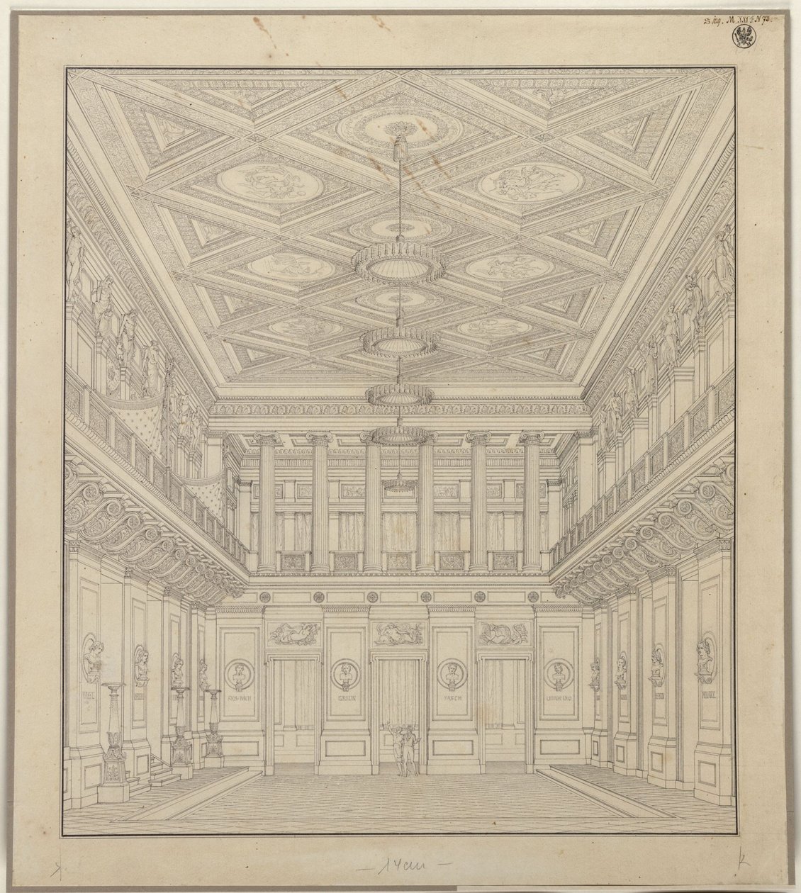 Berlín. Teatro de la Gendarmenmarkt, sala de conciertos de Karl Friedrich Schinkel
