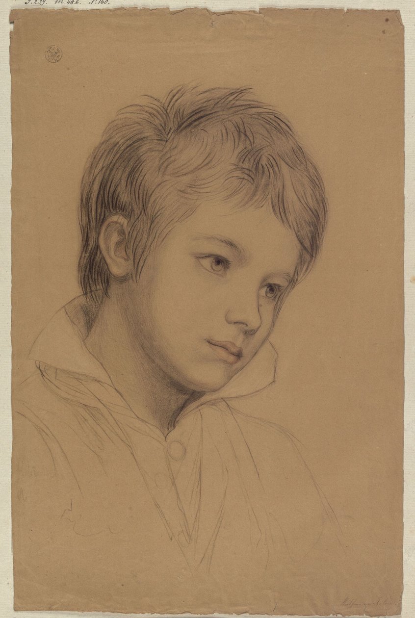 Retrato de un niño de Karl Friedrich Schinkel