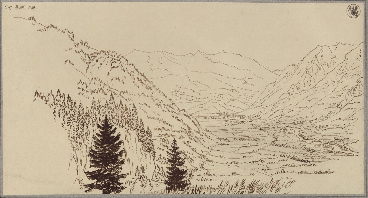 El valle de Gastein de Karl Friedrich Schinkel