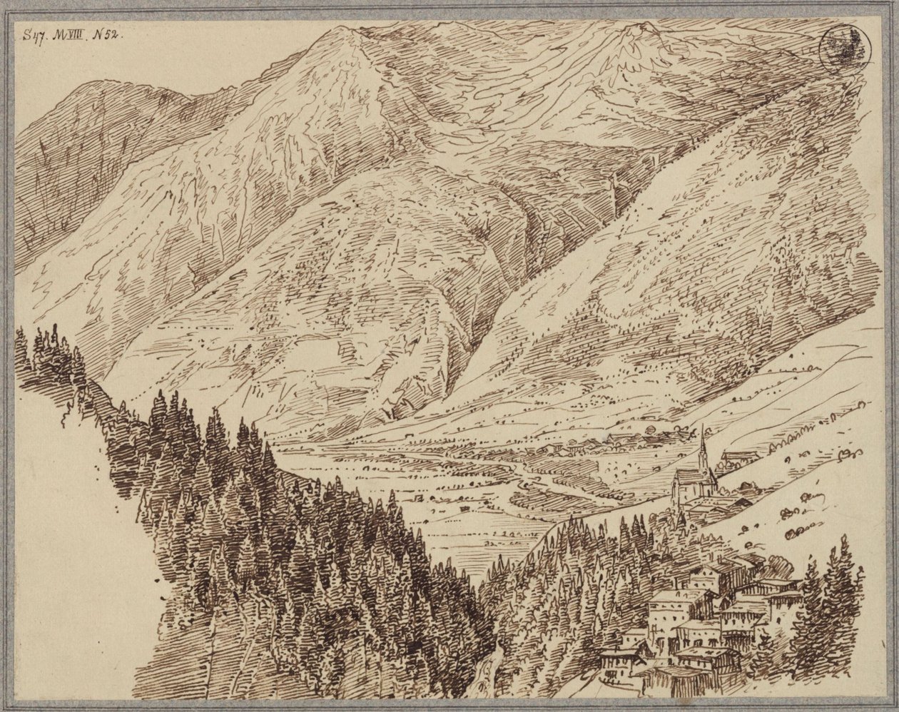 El valle de Gastein con Wildbad de Karl Friedrich Schinkel