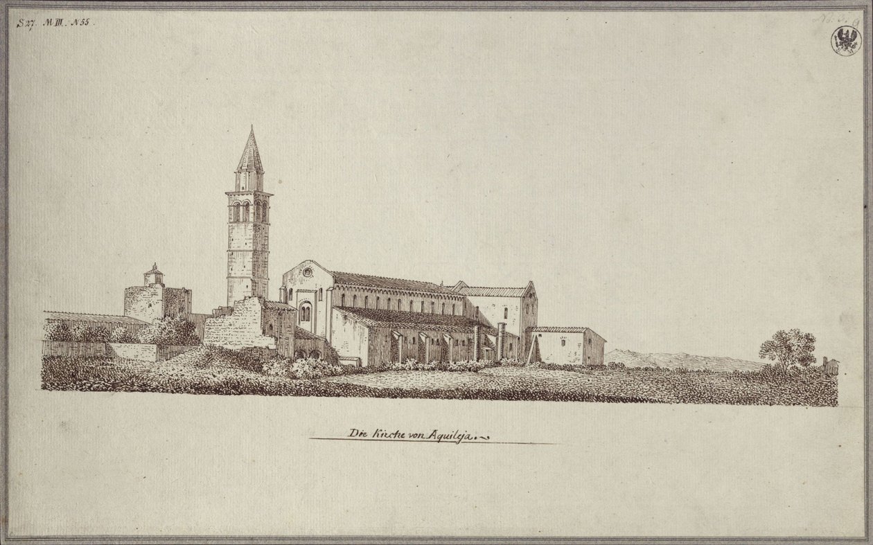 La catedral de Santa María en Aquilea de Karl Friedrich Schinkel