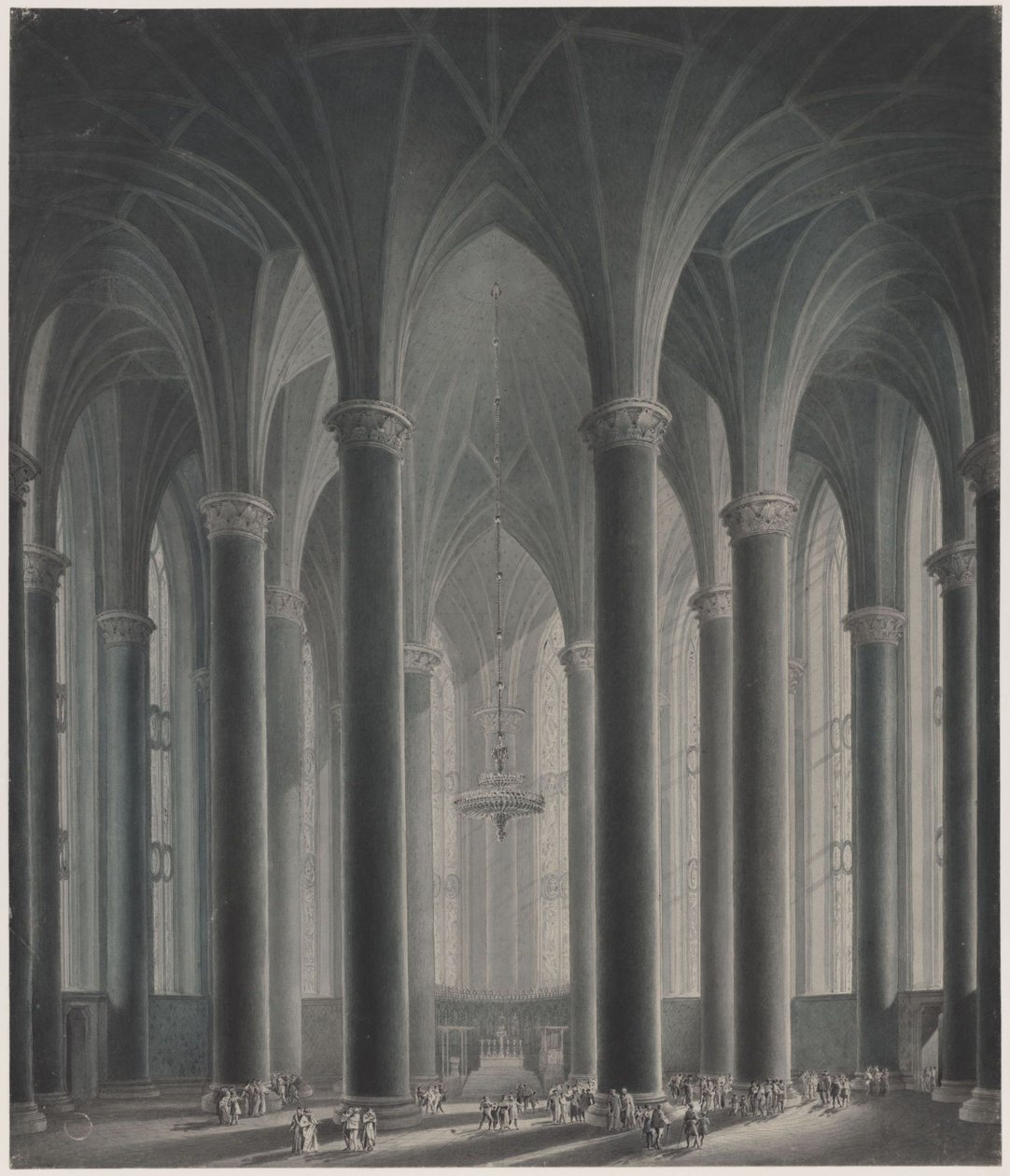 La residencia de un príncipe. Vista interior de Karl Friedrich Schinkel