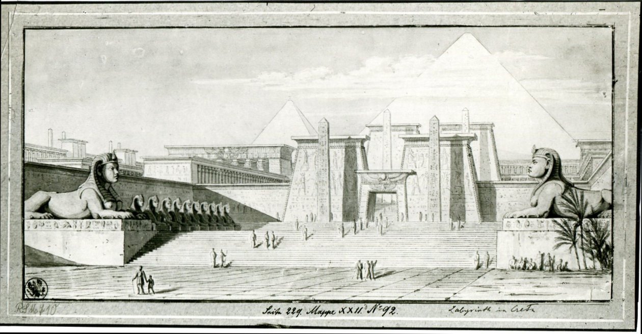 Las siete maravillas del mundo. El laberinto egipcio de Karl Friedrich Schinkel