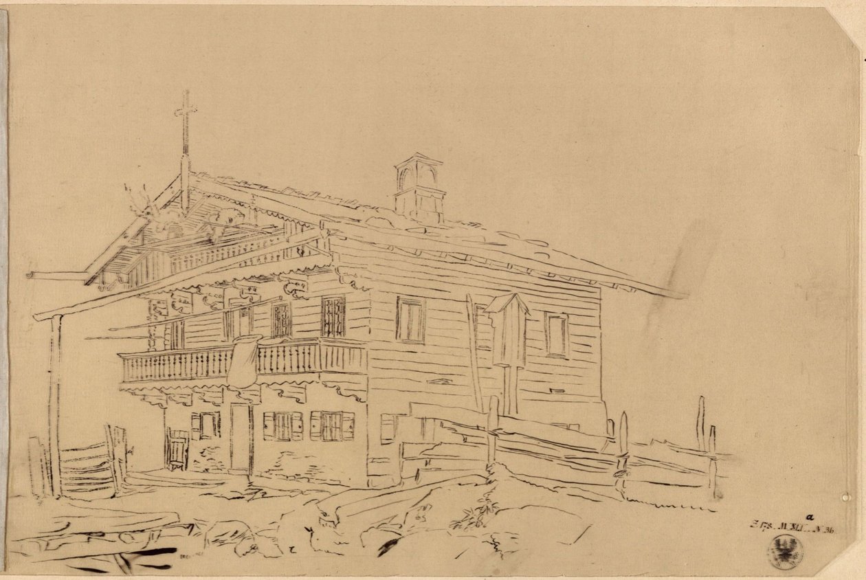 Proyecto de una casa suiza de Karl Friedrich Schinkel