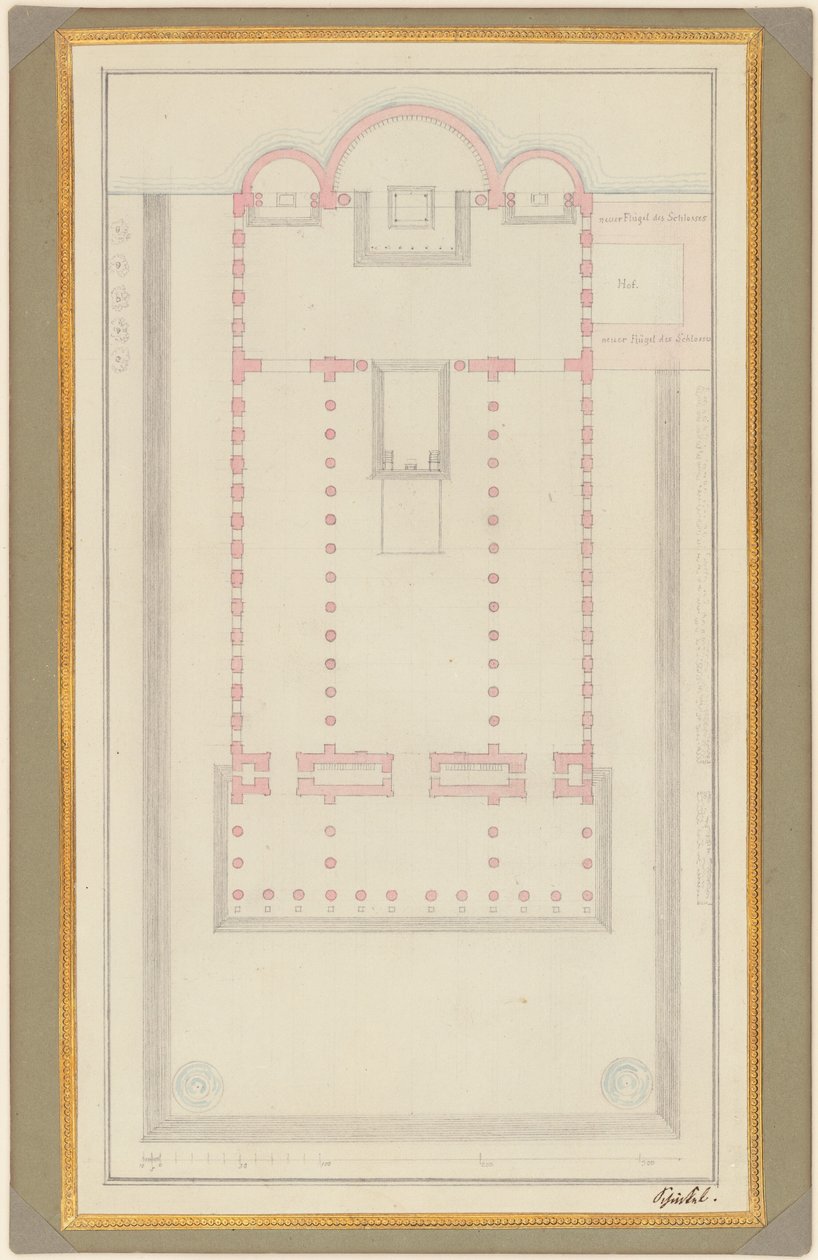 Plano de una catedral para Berlín de Karl Friedrich Schinkel