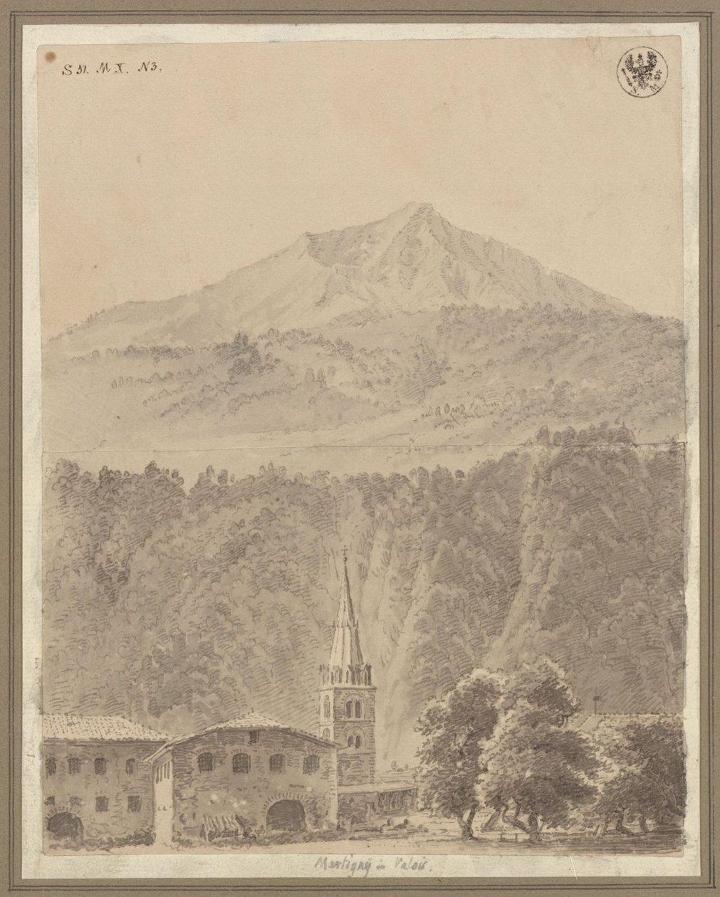Martigny, en el cantón suizo de Valais de Karl Friedrich Schinkel
