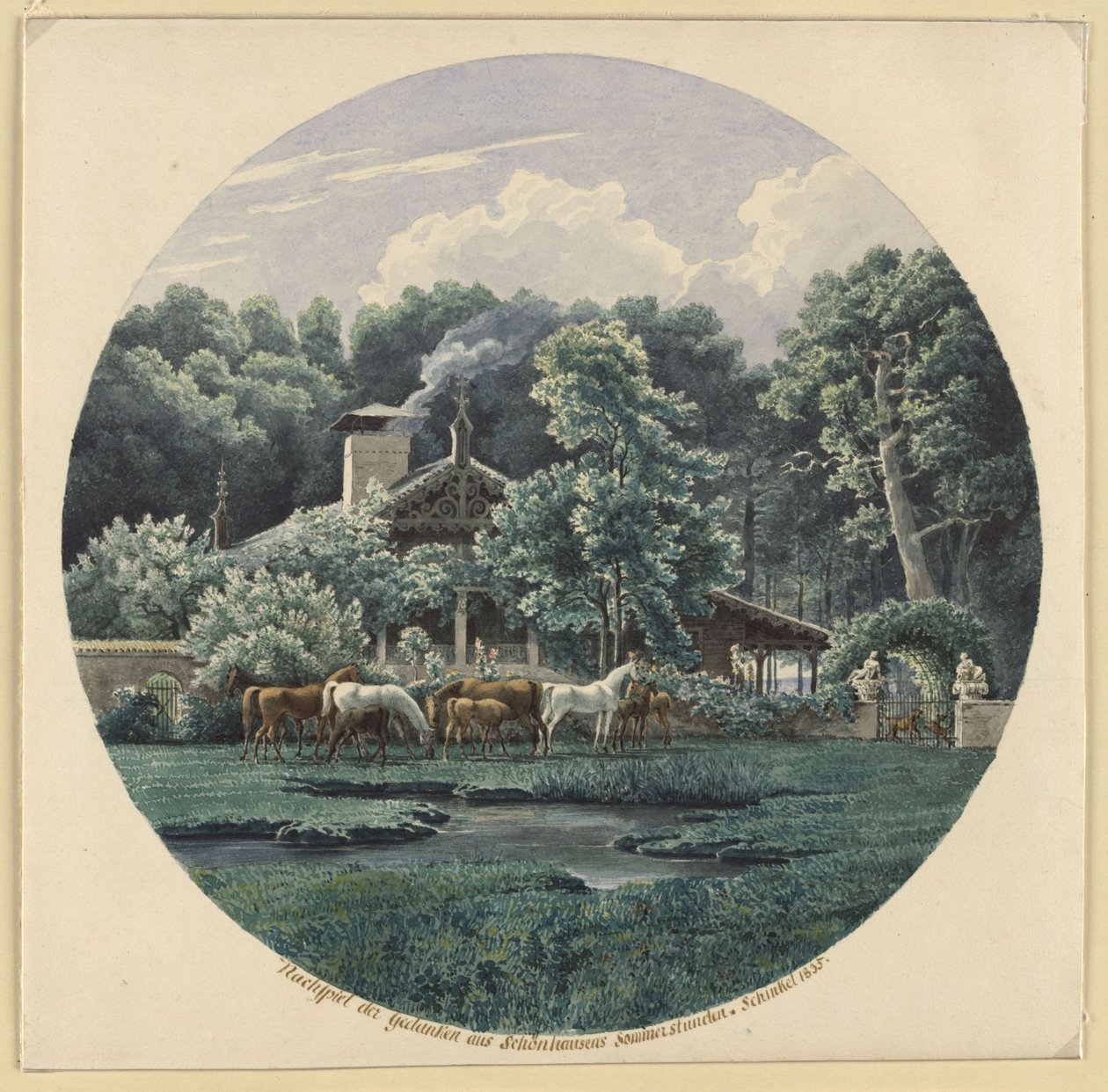 Niederschönhausen, cerca de Berlín. La casa de verano de Beuth de Karl Friedrich Schinkel