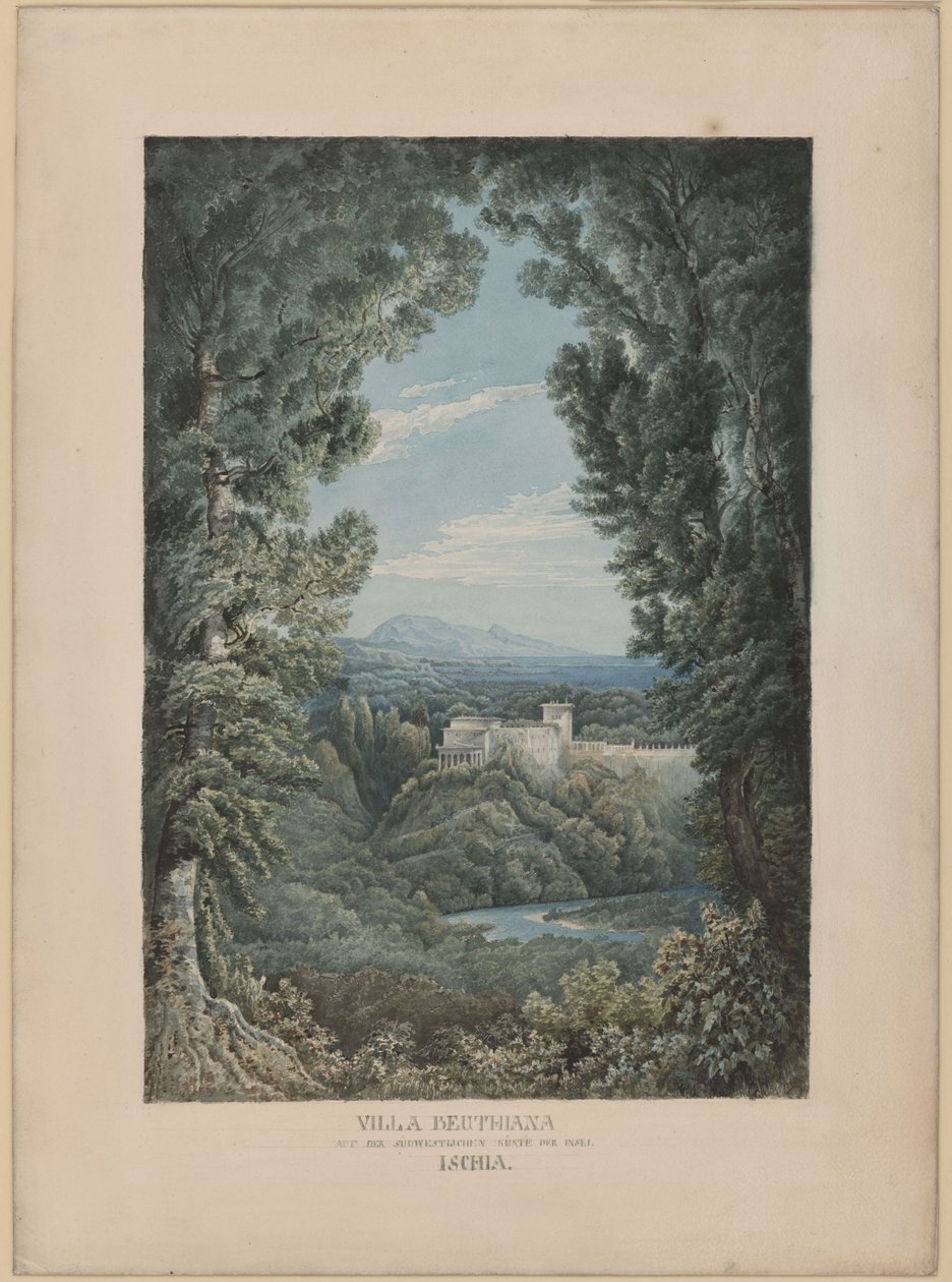 Villa Beuthiana en Ischia (futura villa de Peter Christian Wilhelm Beuth en Ischia) de Karl Friedrich Schinkel