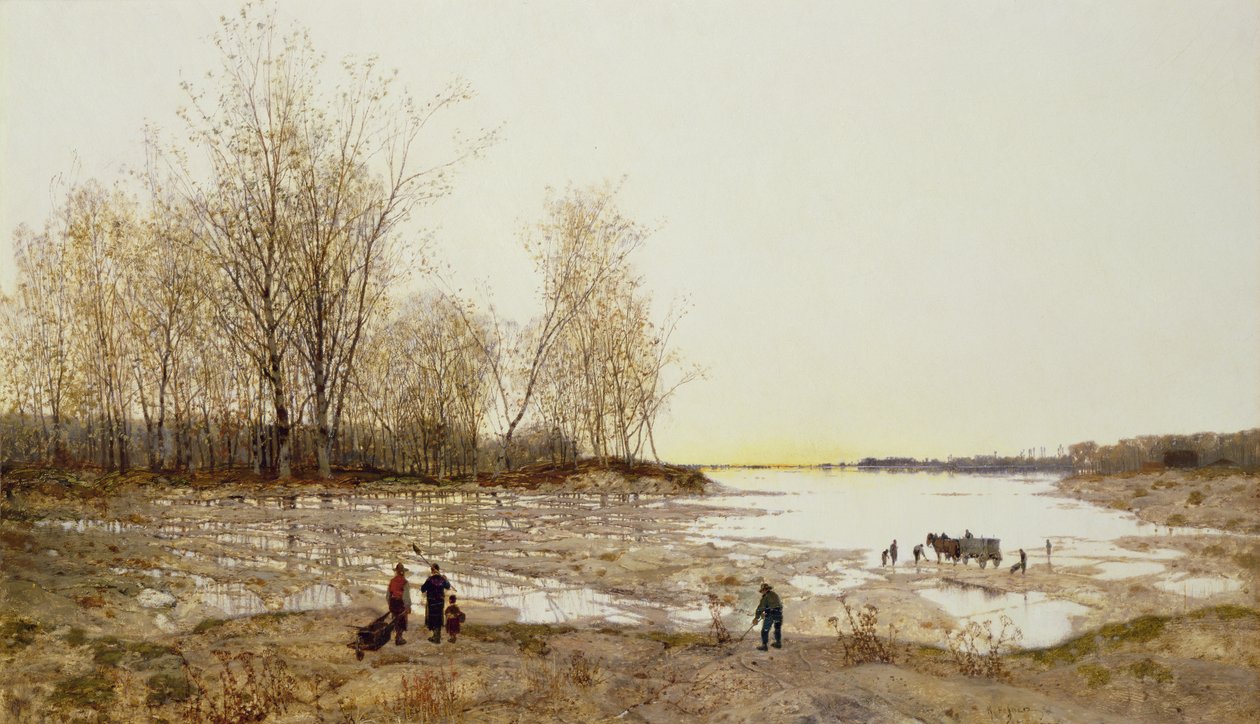 Paisaje Boscoso Inundado, c.1875-80 de Karl Heffner