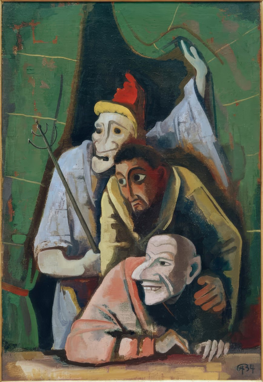 Máscaras malvadas de Karl Hofer