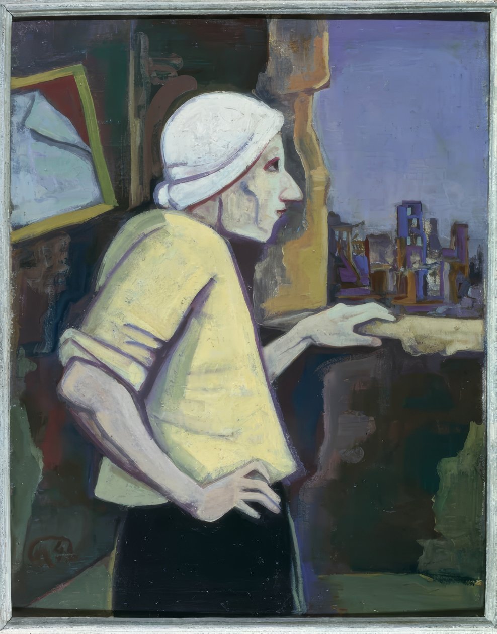 Mujer en la ventana de Karl Hofer