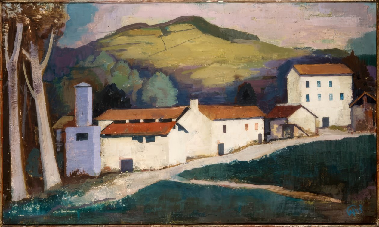 Granja (paisaje del Tesino) de Karl Hofer
