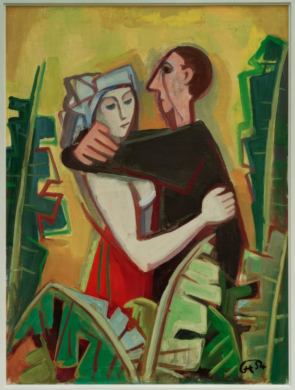 pareja de enamorados de Karl Hofer