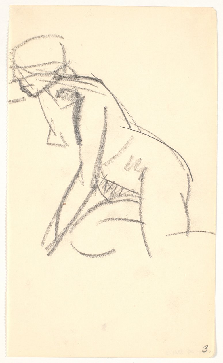 Modelo sentado de Karl Isakson