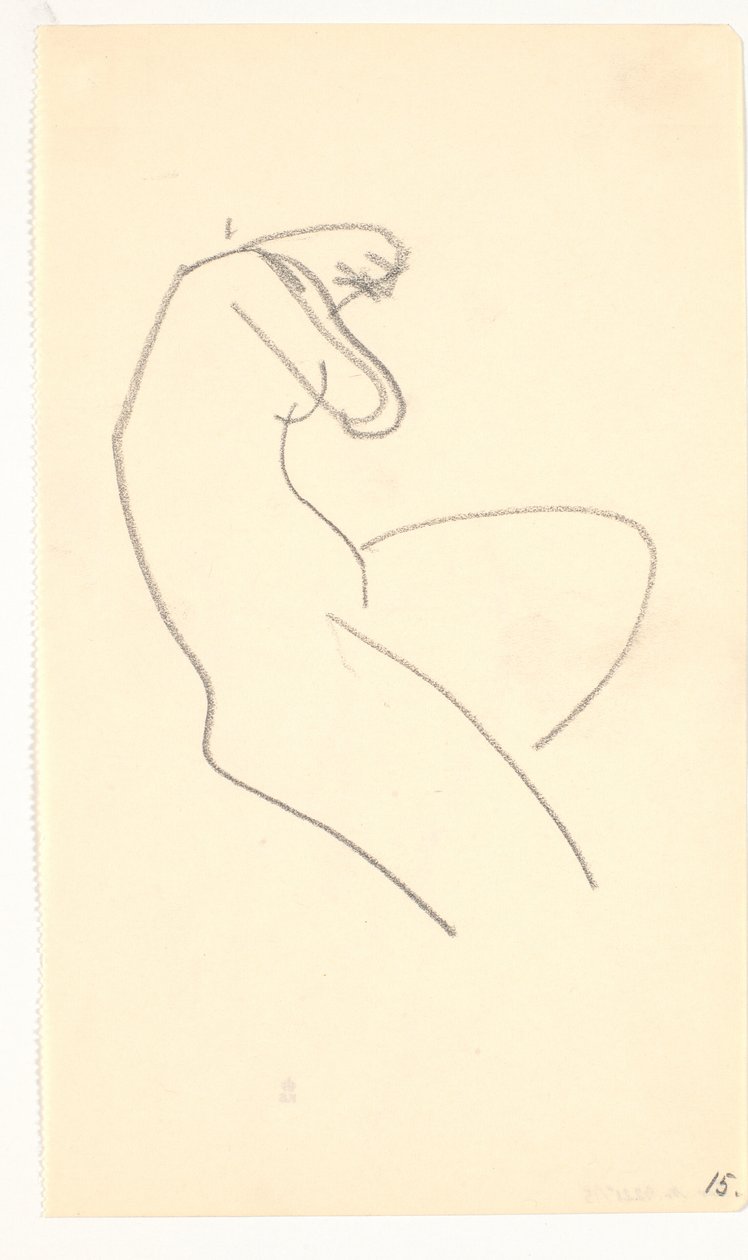 Modelo sentada de Karl Isakson