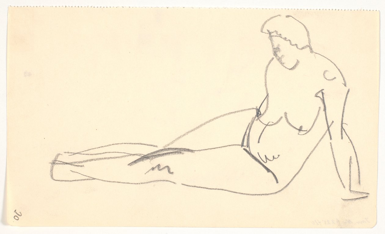 Modelo sentada de Karl Isakson