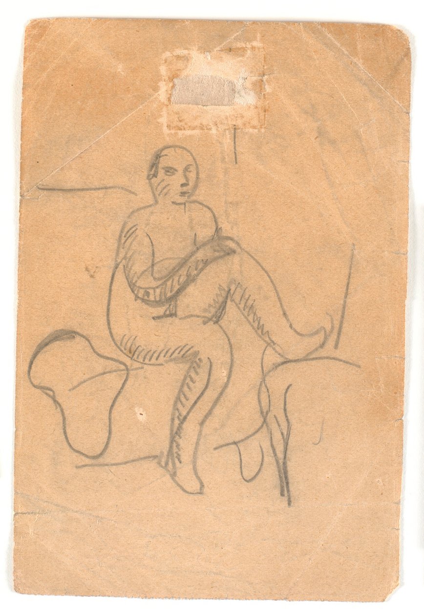 Mujer sentada, desnuda de Karl Isakson