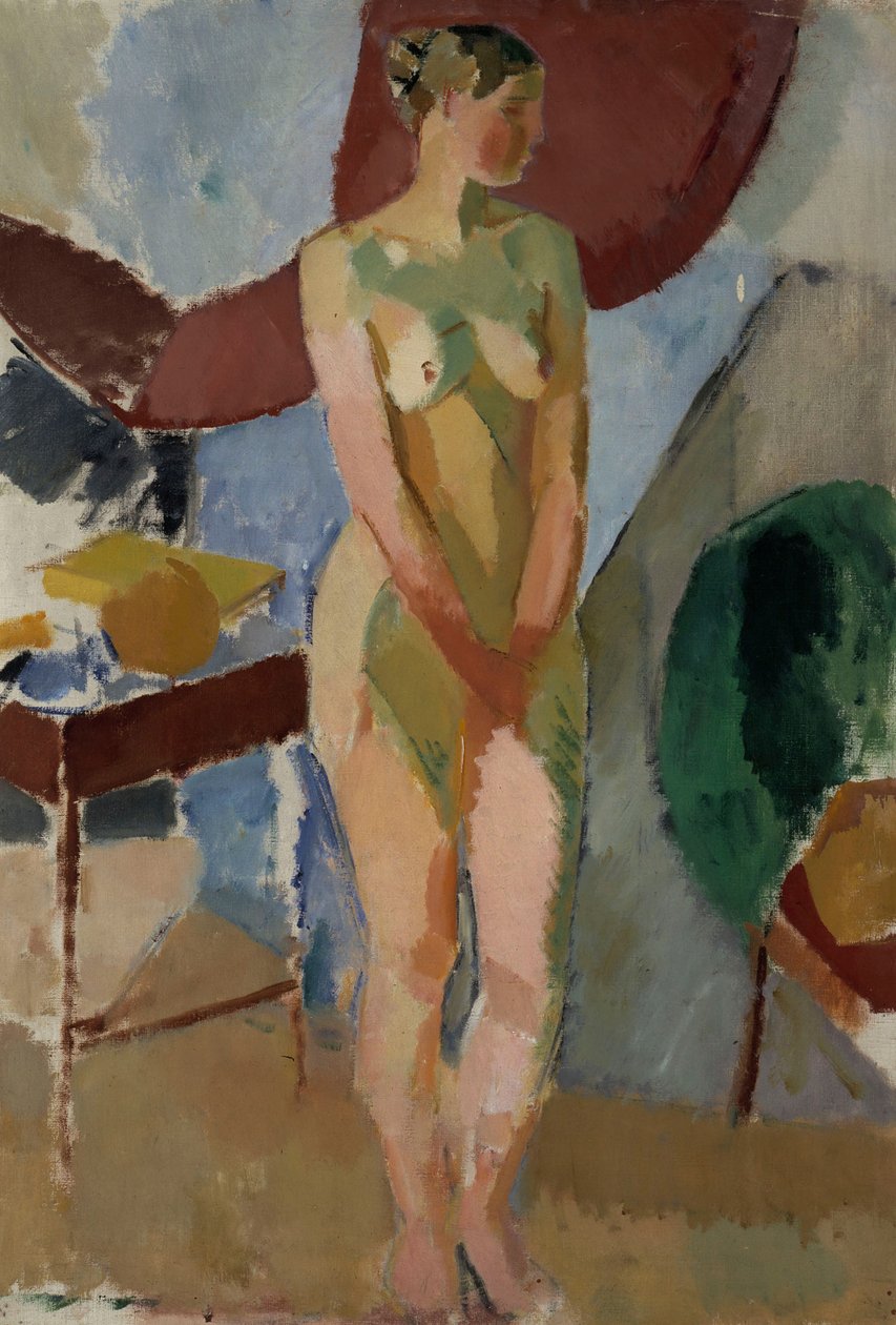 Desnudo femenino de pie de Karl Isakson